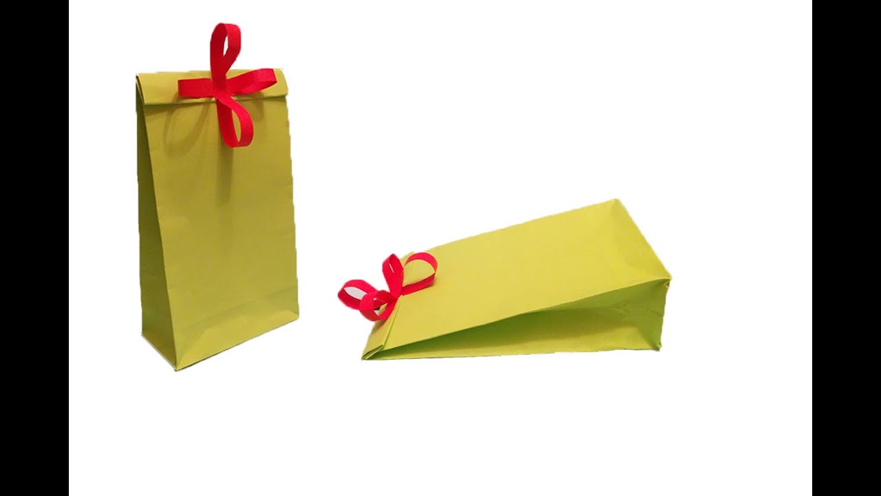 Kağıttan hediye kutusu yapımı - Doğum günü hediye paketi