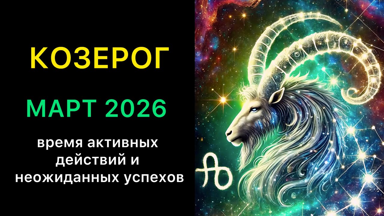 КОЗЕРОГ ГОРОСКОП НА МАРТ 2026 года 