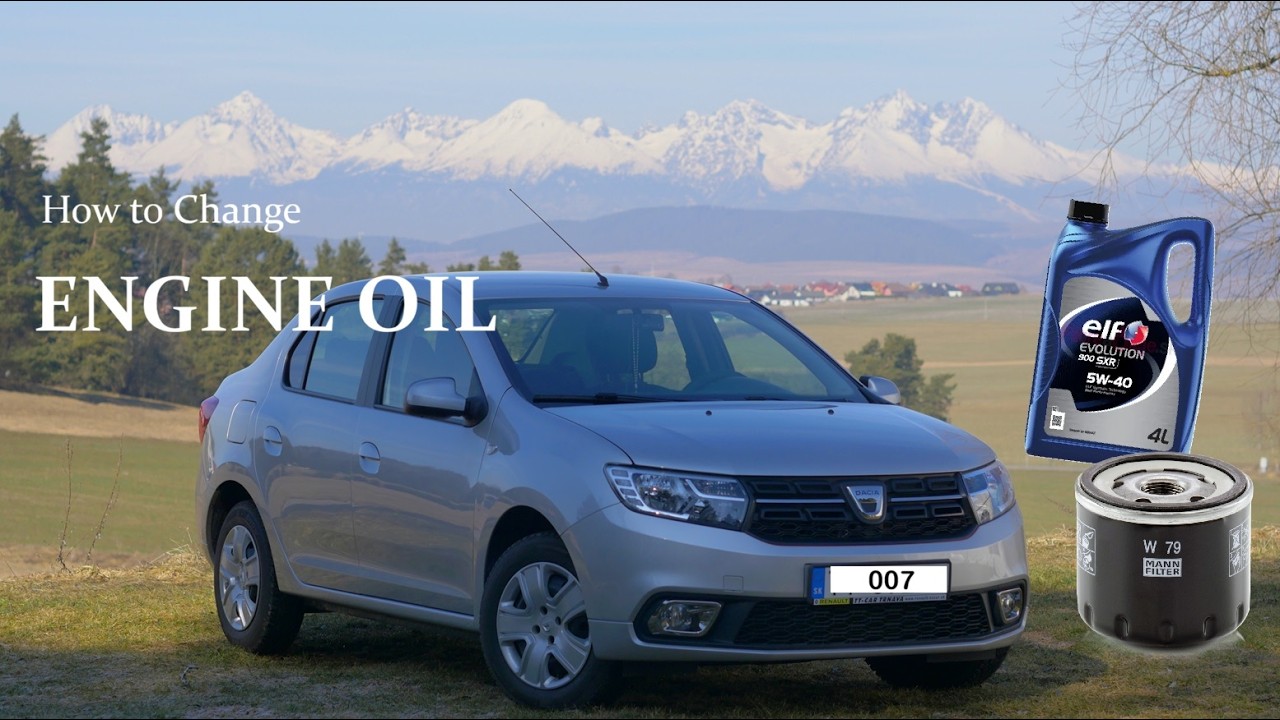 OIL CHANGE DACIA LOGAN 1.0 SCe 54Kw  Výmena oleja #dacia #oilchange