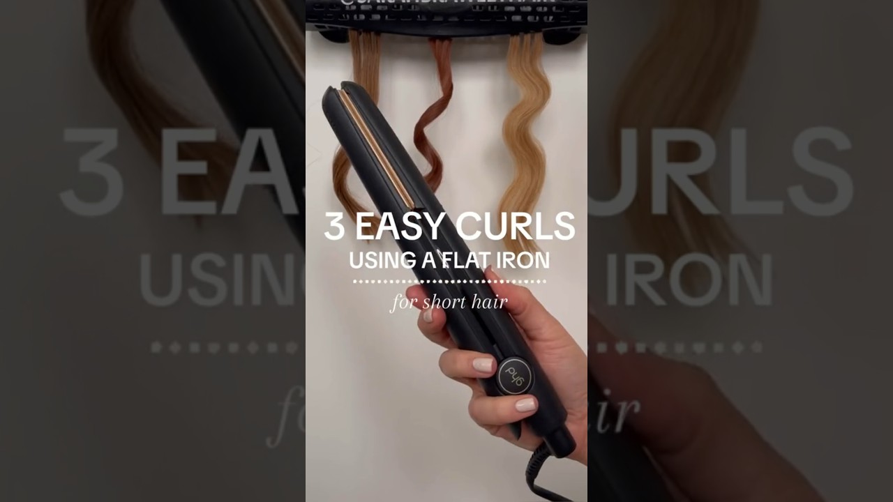 3 easy ways to curl your hair using a straightener/flatiron #flatironcurls  #easyhairstyle