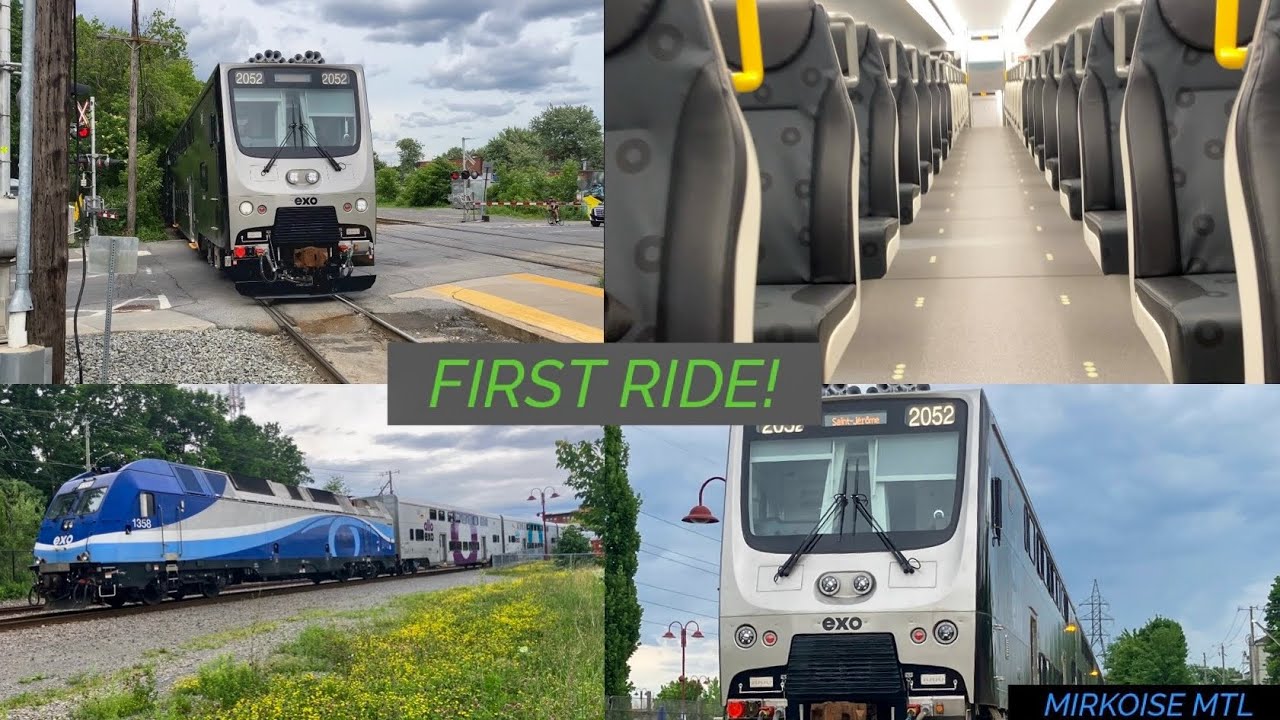 My first ride on the EXO CRRC cars from Montreal-Ouest to St-Jérôme with fellow railfans