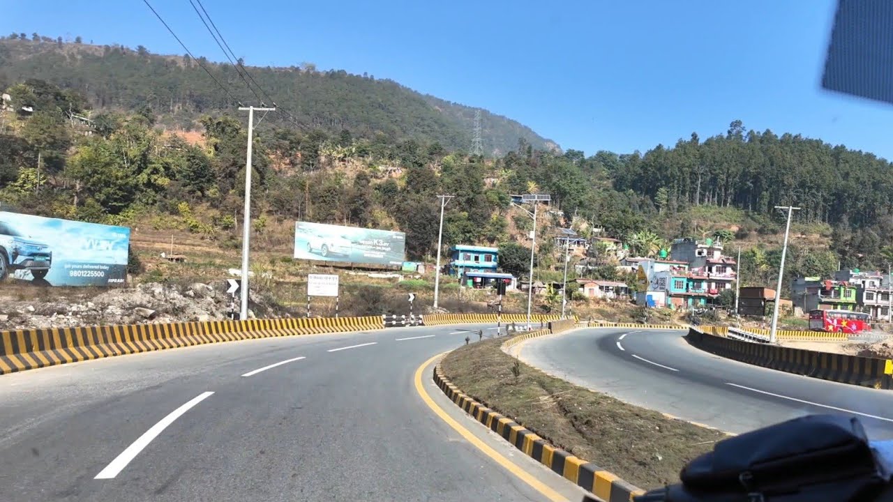 The scenic Narayanghat–Mugling–Pokhara road.