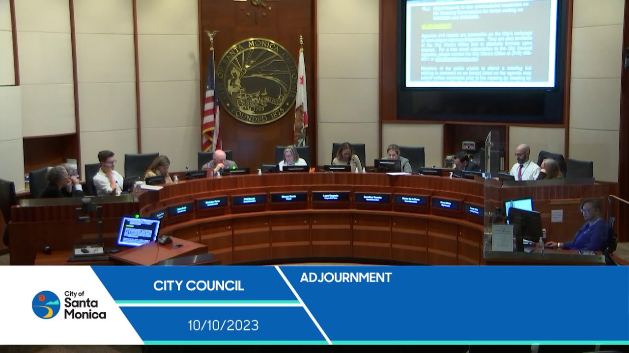 Santa Monica City Council Meeting October 10, 2023