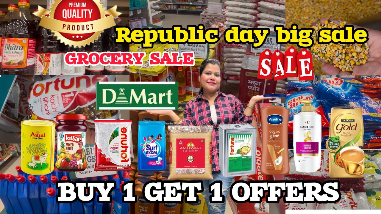 Dmart Republic day grocery offers Dmart🛍️|grocery sale in Dmart | Dmart store | Dmart vlog