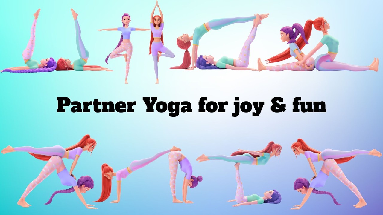 Partner Yoga for Joy 😊 | Fun & Easy Partner Yoga for Kids & Beginners