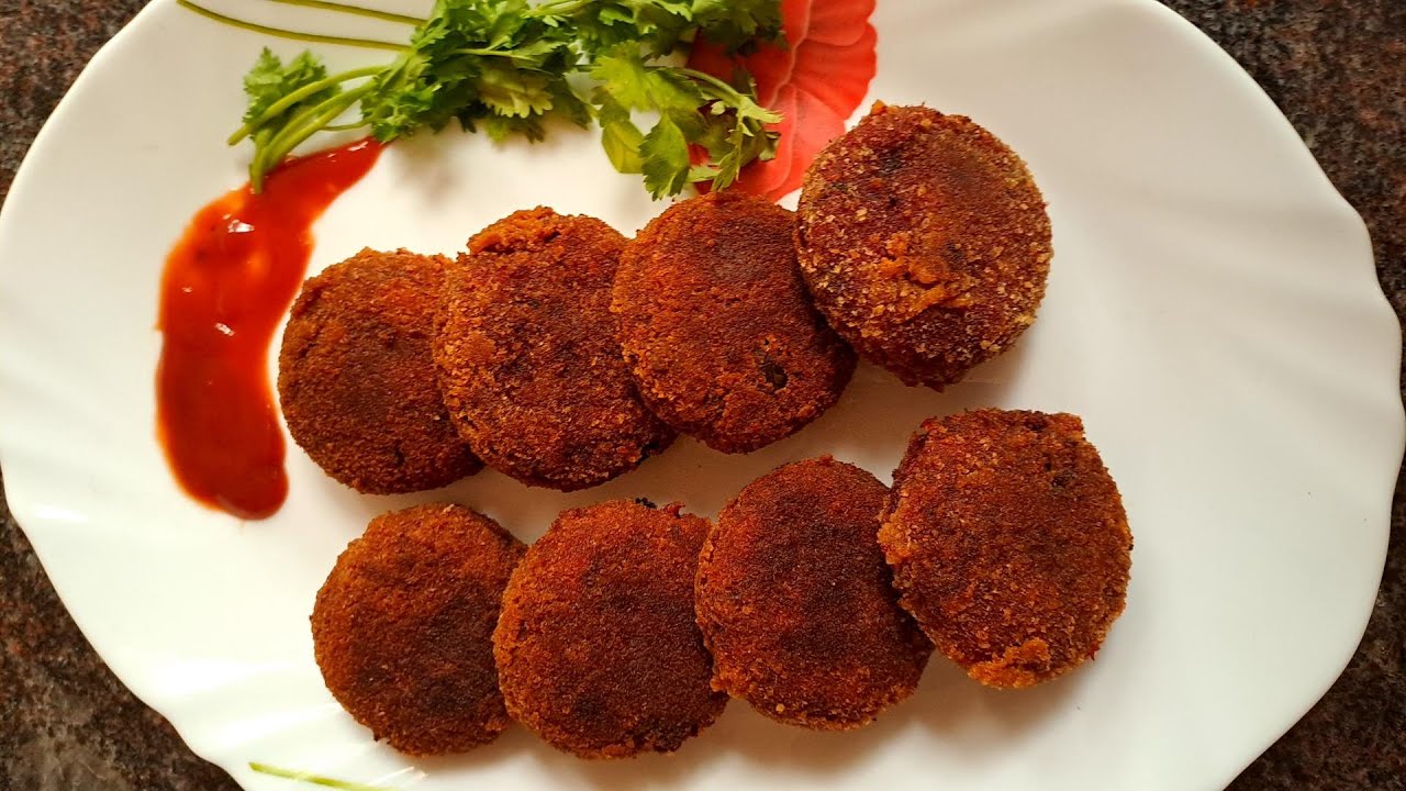 Old Indian Coffee House Style Vegetable Cutlet  (Beetroot, Carrot and Potato) - pachakam.com