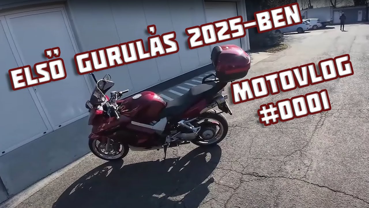 Honda VFR800 gurulás / MotoVlog 0001