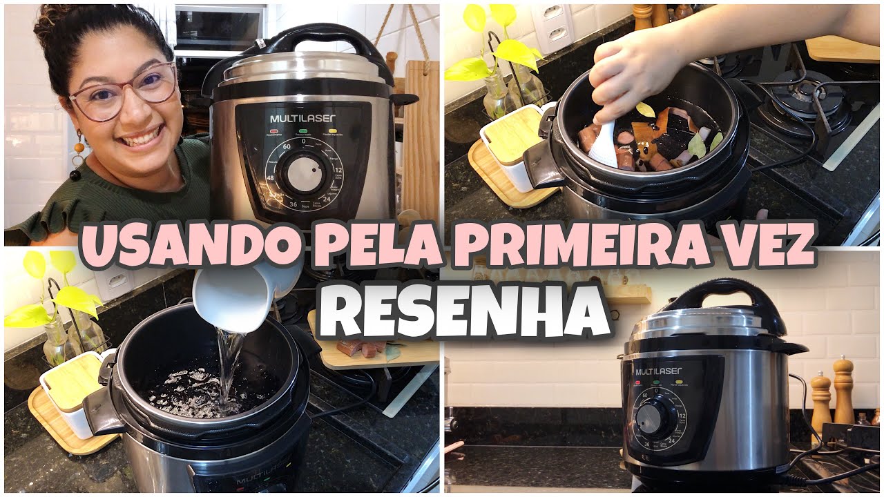 TESTEI A PANELA DE PRESSÃO ELÉTRICA MULTILASER 4L | RESENHA | É BOA? - Simplifique