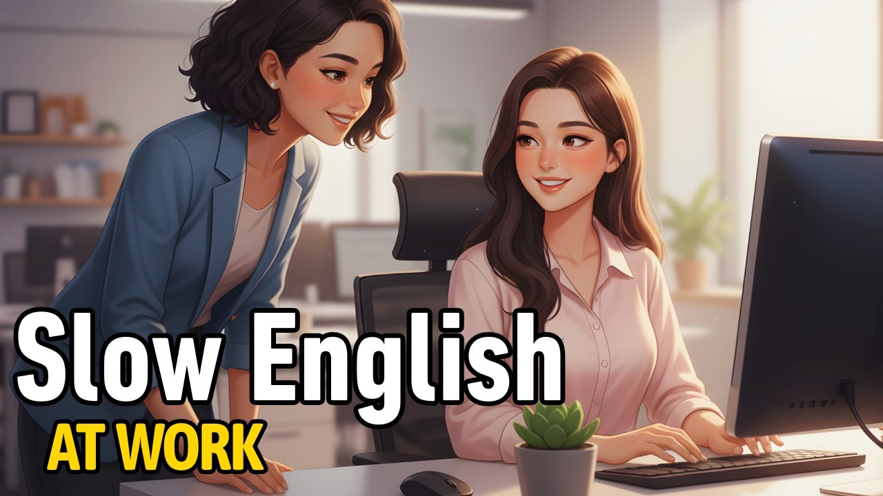 English at Work – Real Office Conversations | Simple English Conversations (A1–A2)