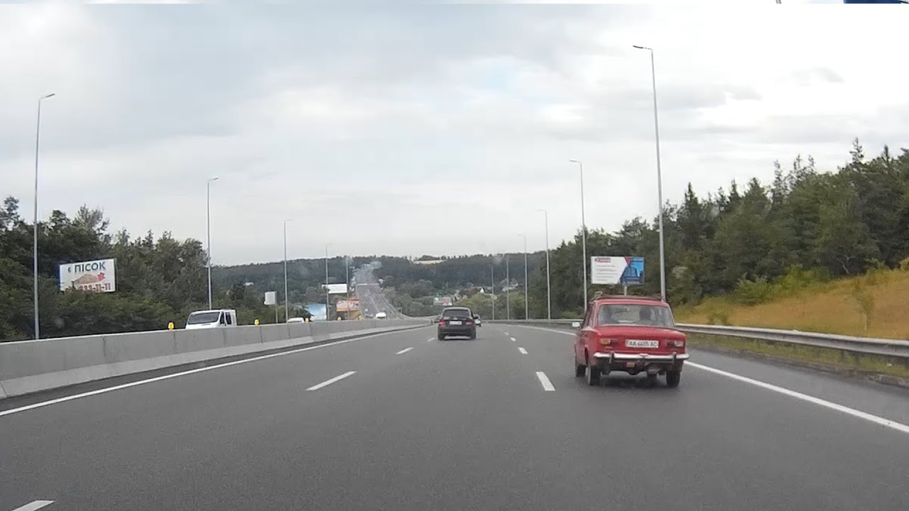 Поездка в город Киев (29,9 км) / Одесская трасса (автобан) - улица Братиславская