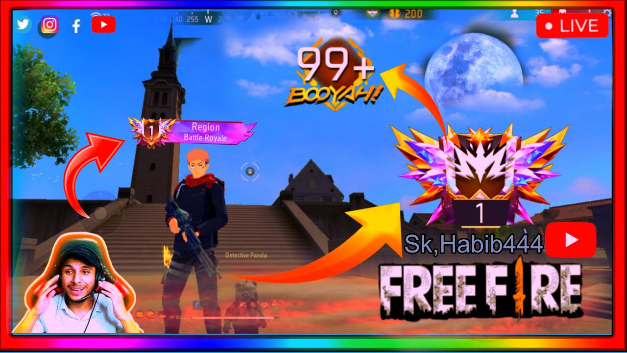 Sk Habib 444 is live free fire gaming achcha Lage tolike subscribe karo#free fire#game#mousemurah  🎮