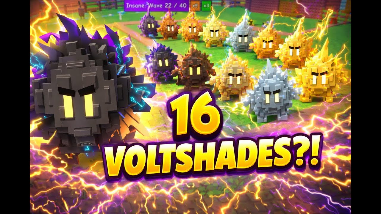 16 Voltshades?! Testing the Placement Limit | Garden Tower Defense