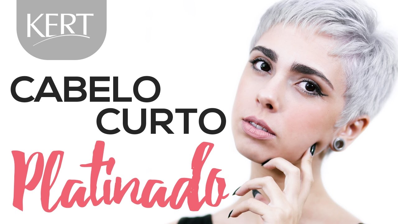 Cabelo Curto Platinado - KERATON BANHO DE BRILHO - ICE