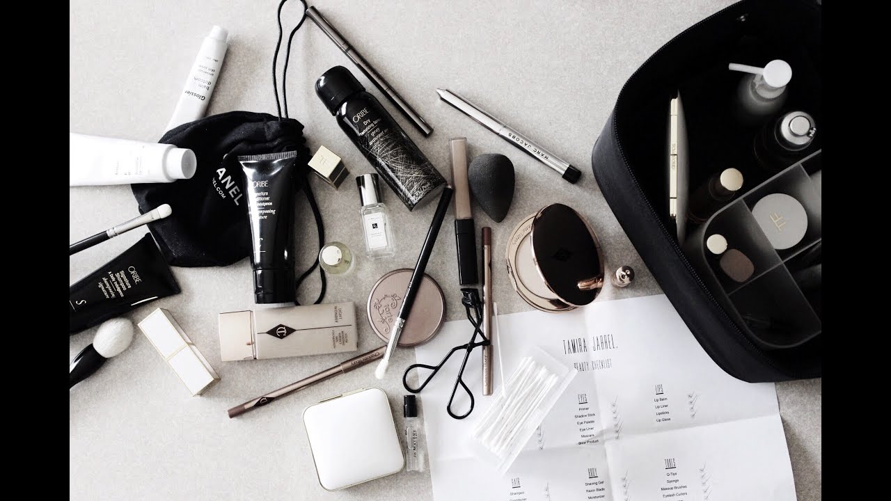 Travel Beauty Bag and Checklist