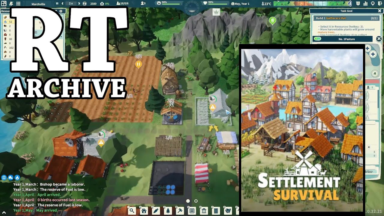 RTGame Streams: Settlement Survival