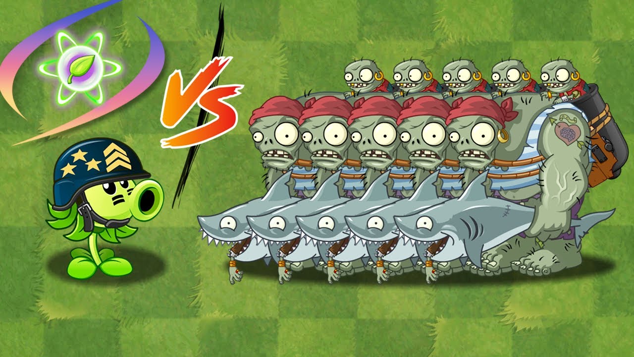 PVZ 2 Challenge - 1 Plant 6 Plantfood Vs 5 Zombies Frozen - Who Will Win?
