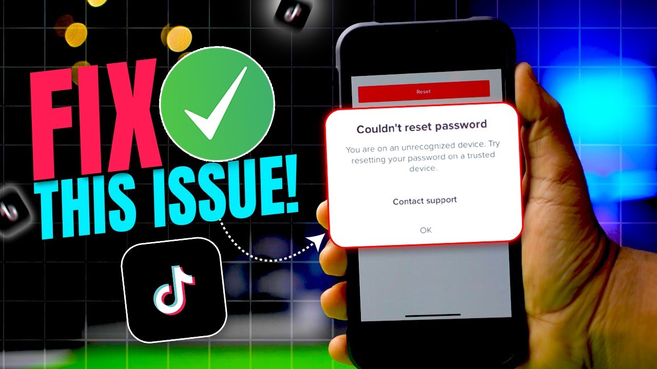 Как исправить ошибку «Не удалось сбросить пароль» в TikTok на iPhone | Проблема со сбросом пароля...