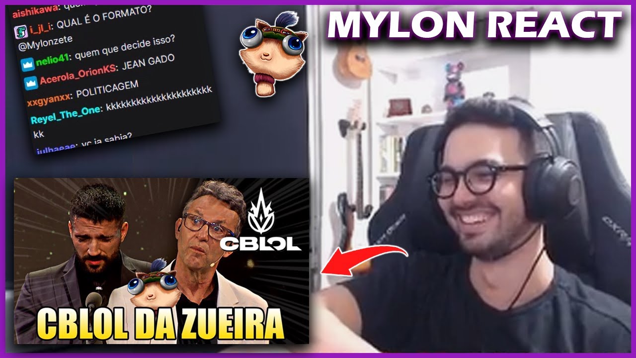 MYLON REACT | BRTT APOSENTA E CRAQUE NETO ROUBANDO PRÊMIO - PRÊMIO CBLOL DA ZUEIRA
