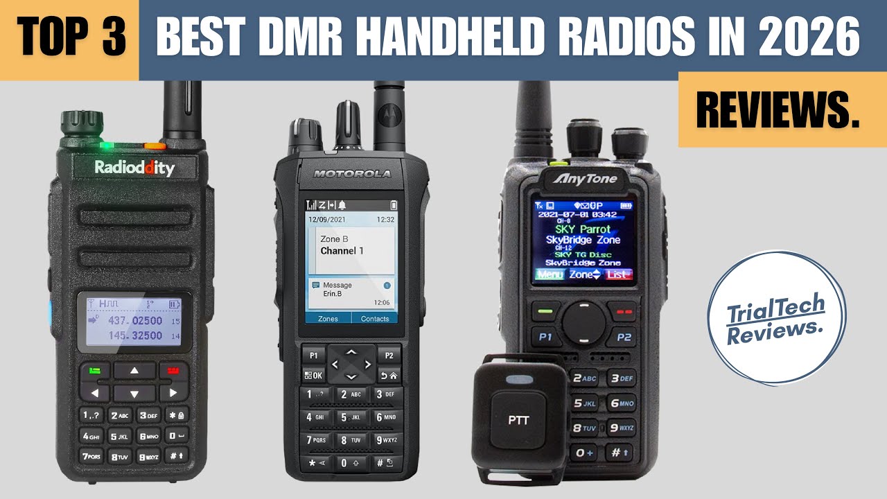 Top 3 Best DMR Handheld Radios in 2026 | Reviews