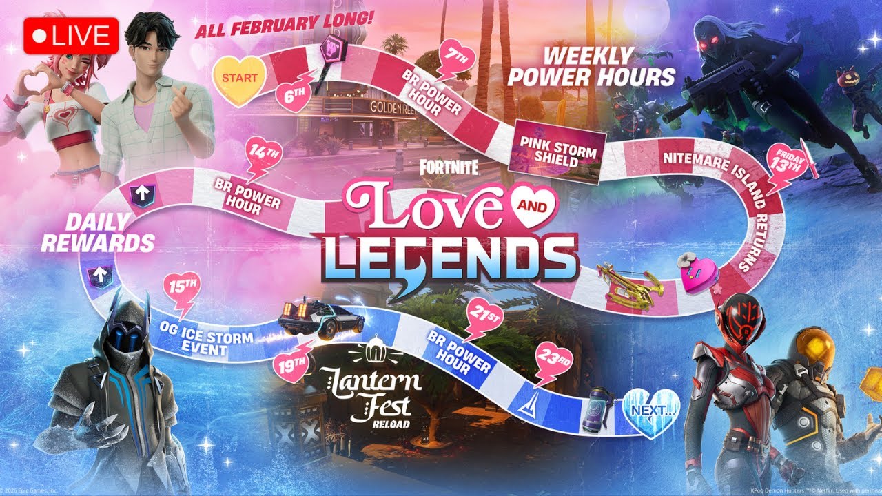 LIVE 🔴 | Fortnite Update! | Love & Legends Meet in Fortnite 💘
