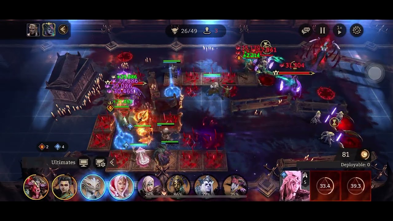 Gear Dungeon 2-13, No Kigiri/Cyrus/Nyx, Low awakenings