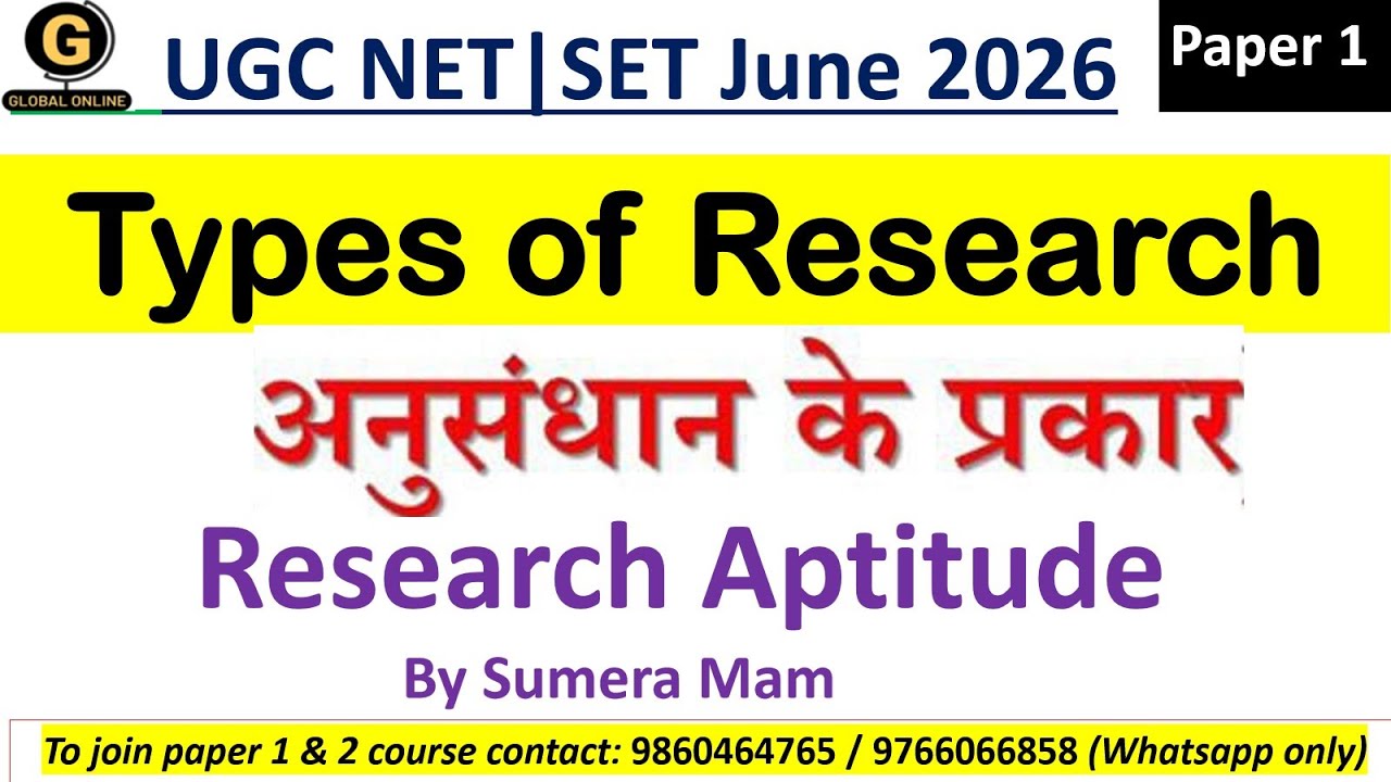 Types of Research| 2026 Paper 1 Preparation