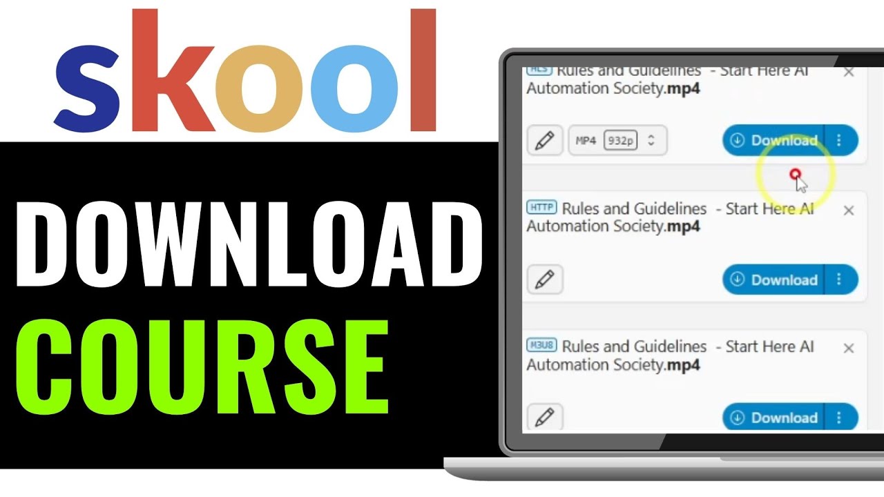 How to Download Course on Skool Community 2025 (EASILY)
