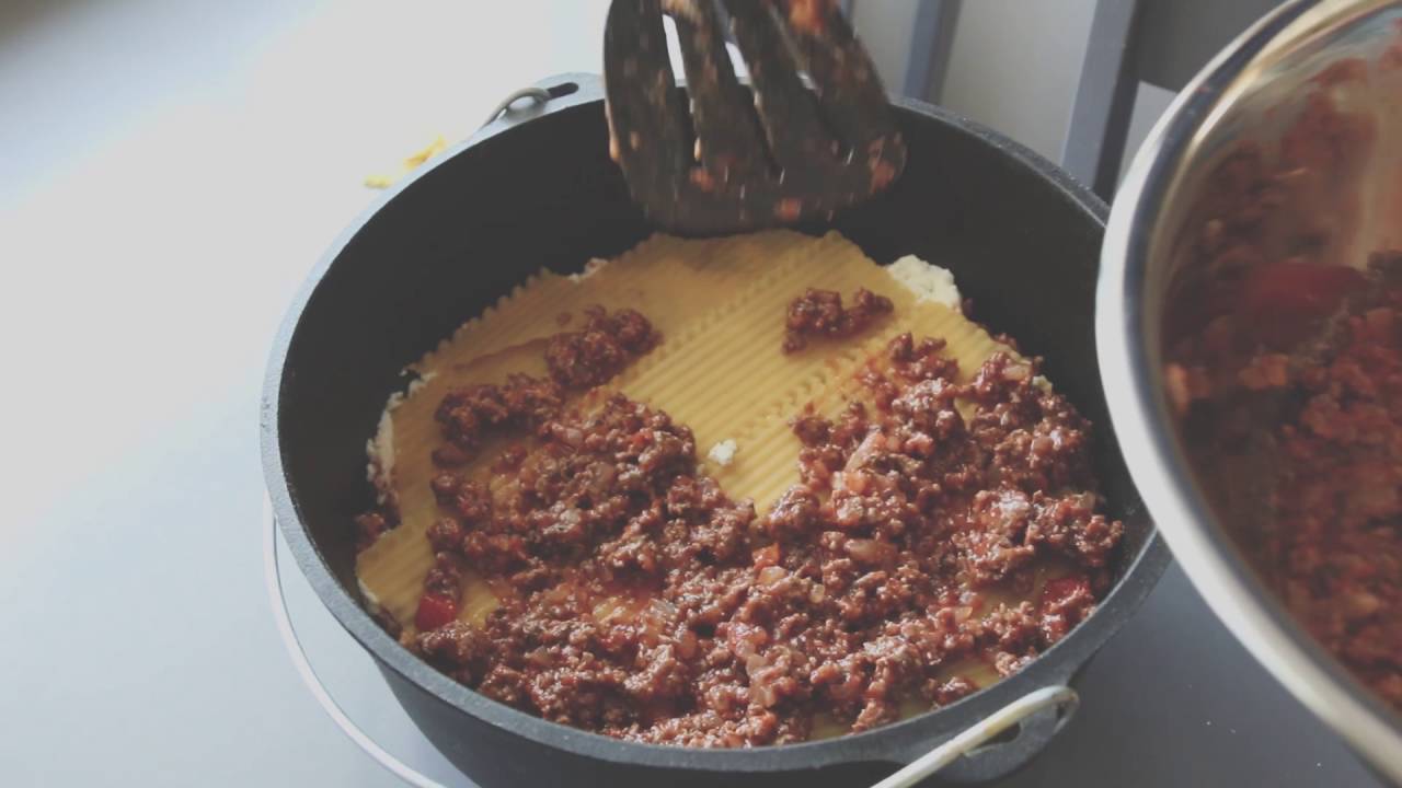 Dutch Oven Lasagna