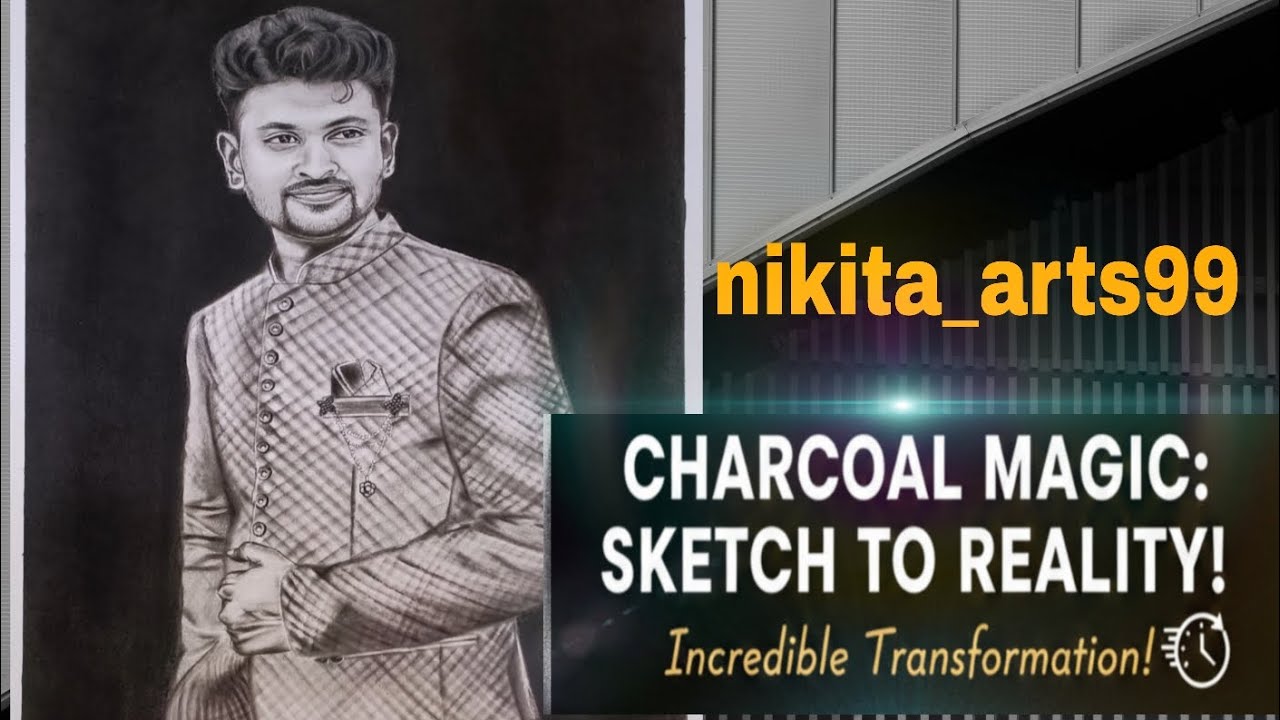 How to draw a with charcoal pencil drawing| #art #drawing #trending #viral #full #fulltutorial  