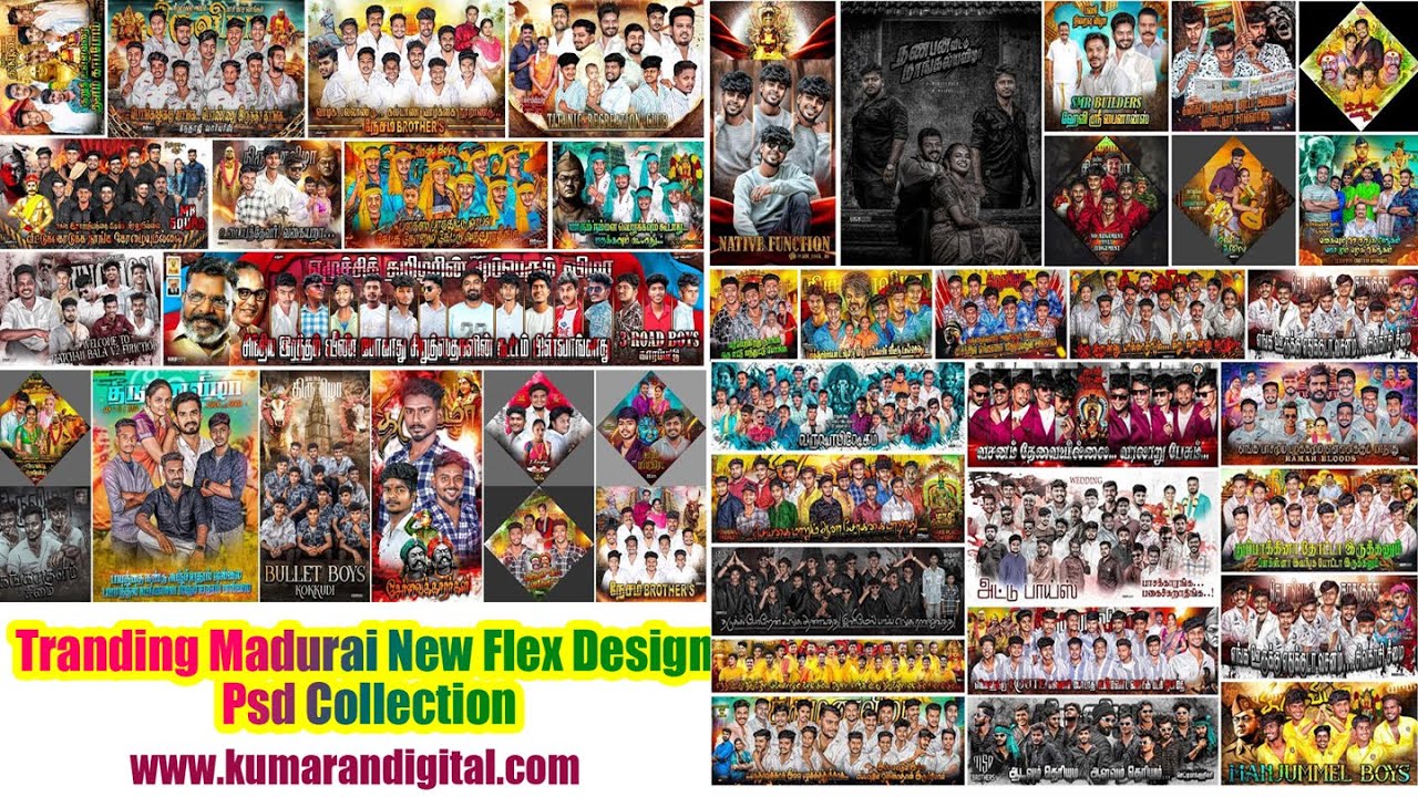 Trending Madurai New Flex Design Psd Collection