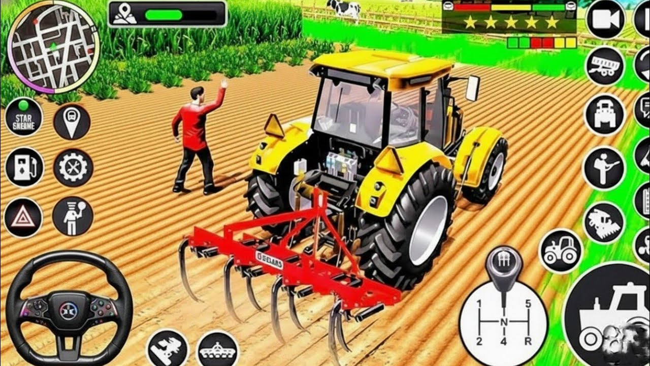 Modern Tractor Farming Driving Simulator 3D - New Tractor Games - Tractor Tolly - Android Gameplay 
