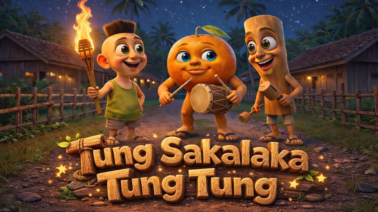 Tung Tung Sahur | Hamud habibi | Udin jeruk | Lagu Anak-anak Ceria | Animasi 3D Edukatif 🎈 🎶