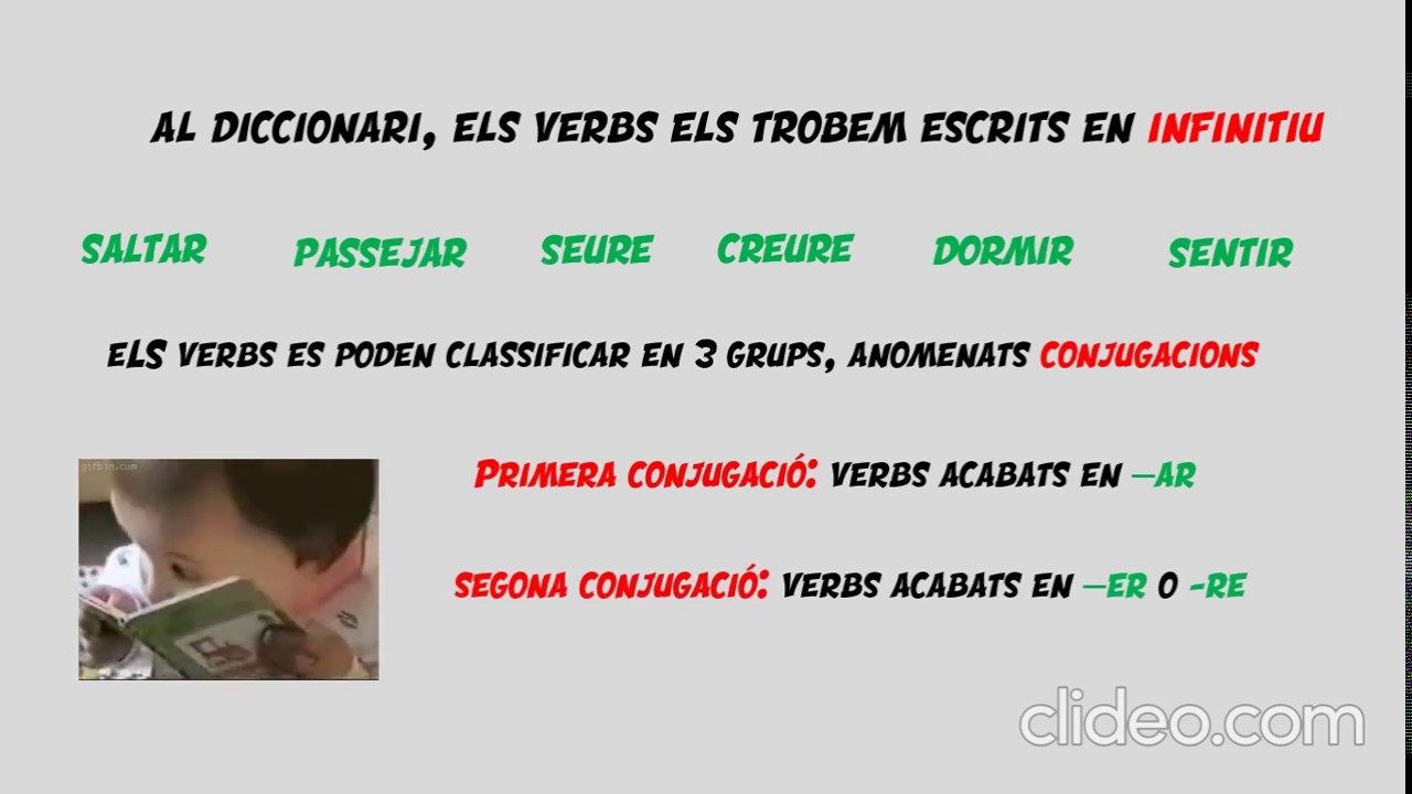 Els temps verbals i les conjugacions