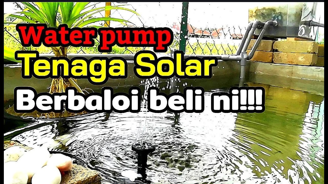 DIY UNBOXING & INSTALLATION Solar water pump | CARA PASANG pam air solar kolaM ikan guppy ikan LAGA