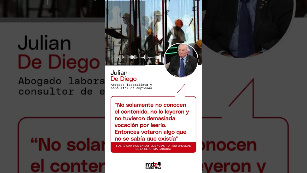 Juli&aacute;n De Diego sobre la reforma laboral
