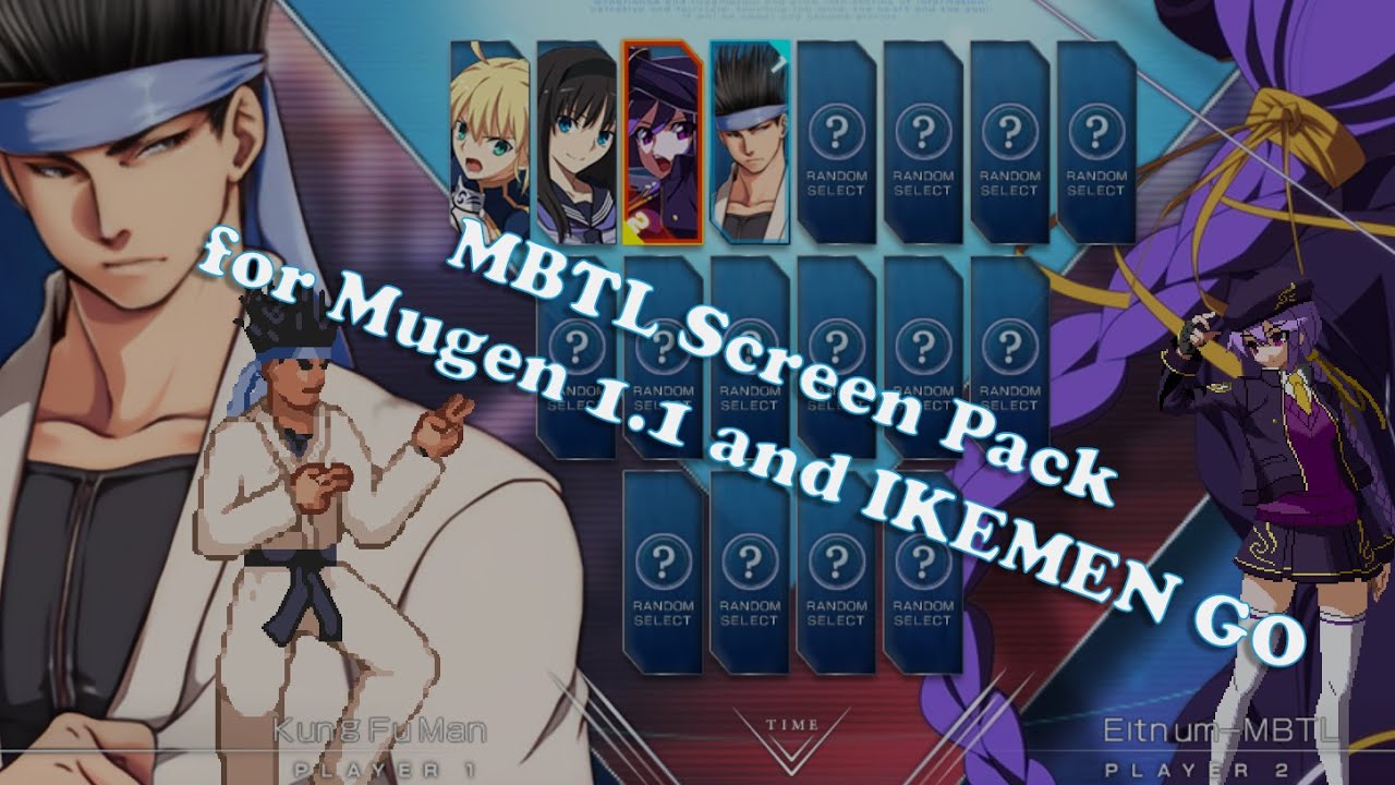 Удивительный пакет экранов MBTL для Mugen 1.1 и IKEMEN-GO от nanananaya