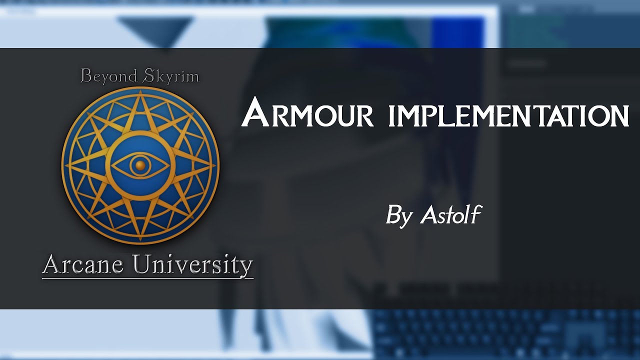 Skyrim armor implementation tutorial - by Astolf