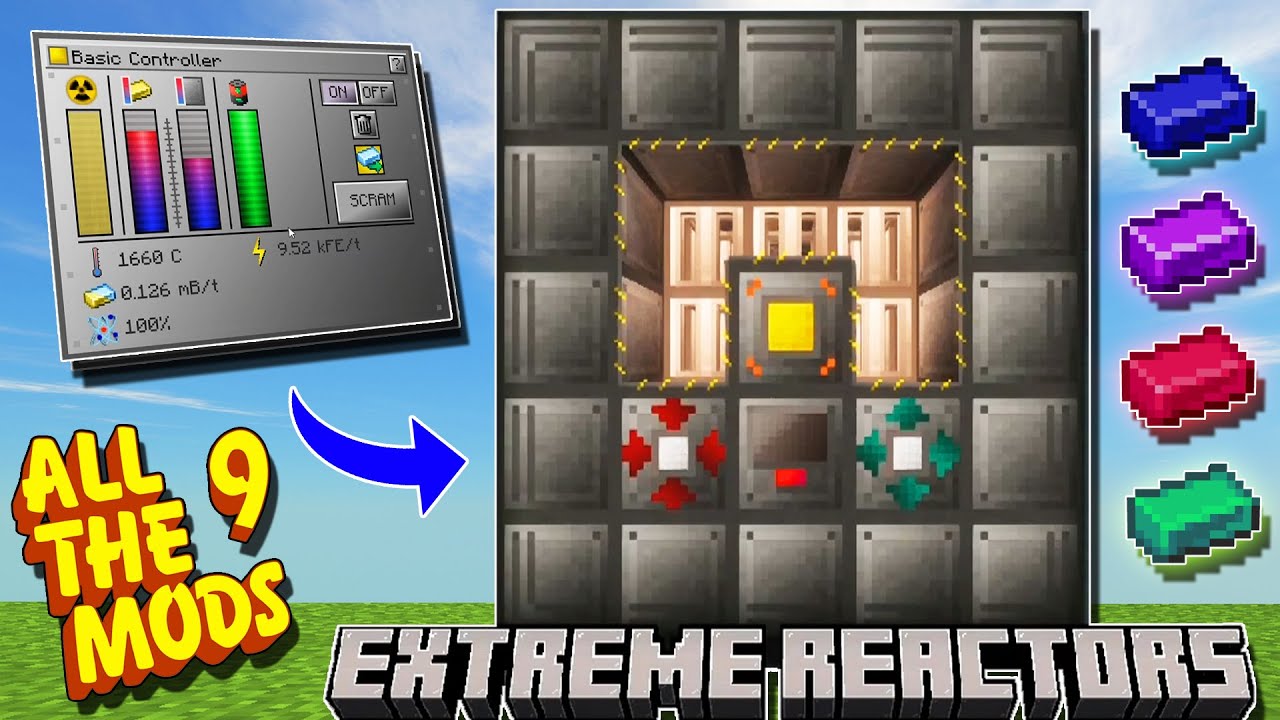 Extreme Reactors Mod erklärt! 32x32x48 Max Reaktor & mehr! - All The Mods 9 #19