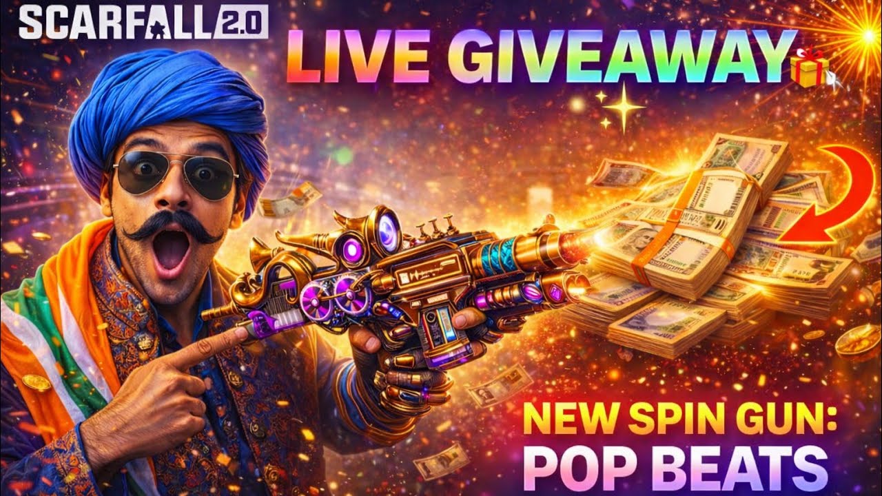 imur06  is live!🔴 ScarFall Live Giveaway 🎁 | New Spin Gun Pop Beats 🔥