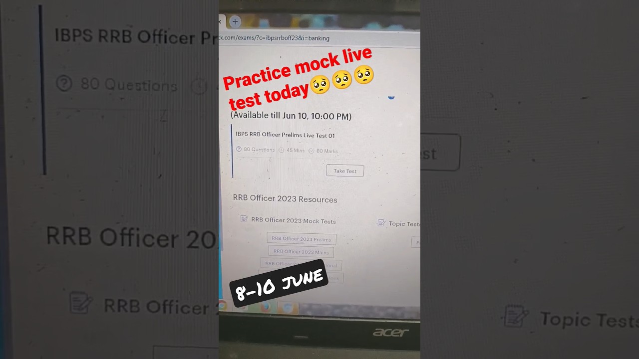 Practice mock live test ||Practice mock live mock || #rrb po #live #bank #rrb #ibps #sbi #rbi#shorts