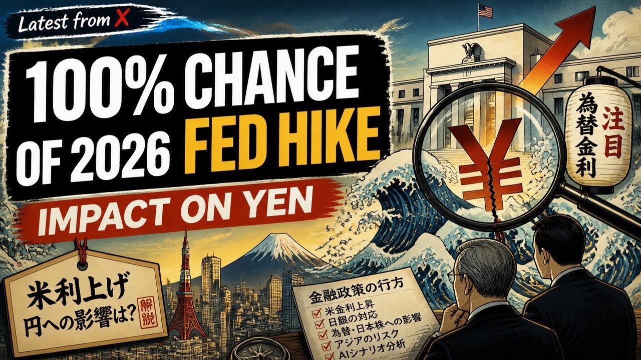 [X Latest] 100% Chance of 2026 Fed Hike: Impact on Yen