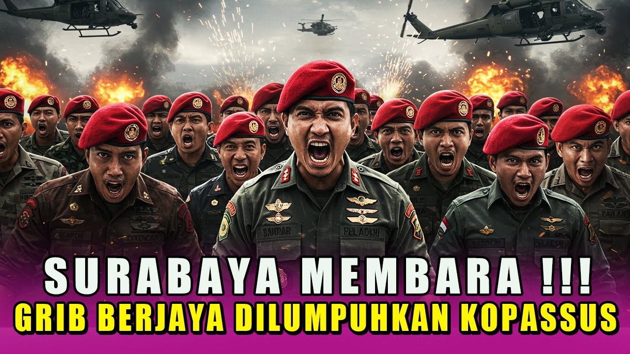 MAMPUS❗12 RIBU GRIB BERJAYA DILUMPUHKAN -OPERASI PREMAN SURABAYA TNI-POLRI GEMPUR ORMAS GRIB BERJAYA