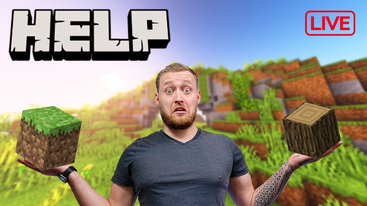 🔴 LIVE - Gamer plays MINECRAFT for the first time! (pt 7) (PLEASE HELP ME)