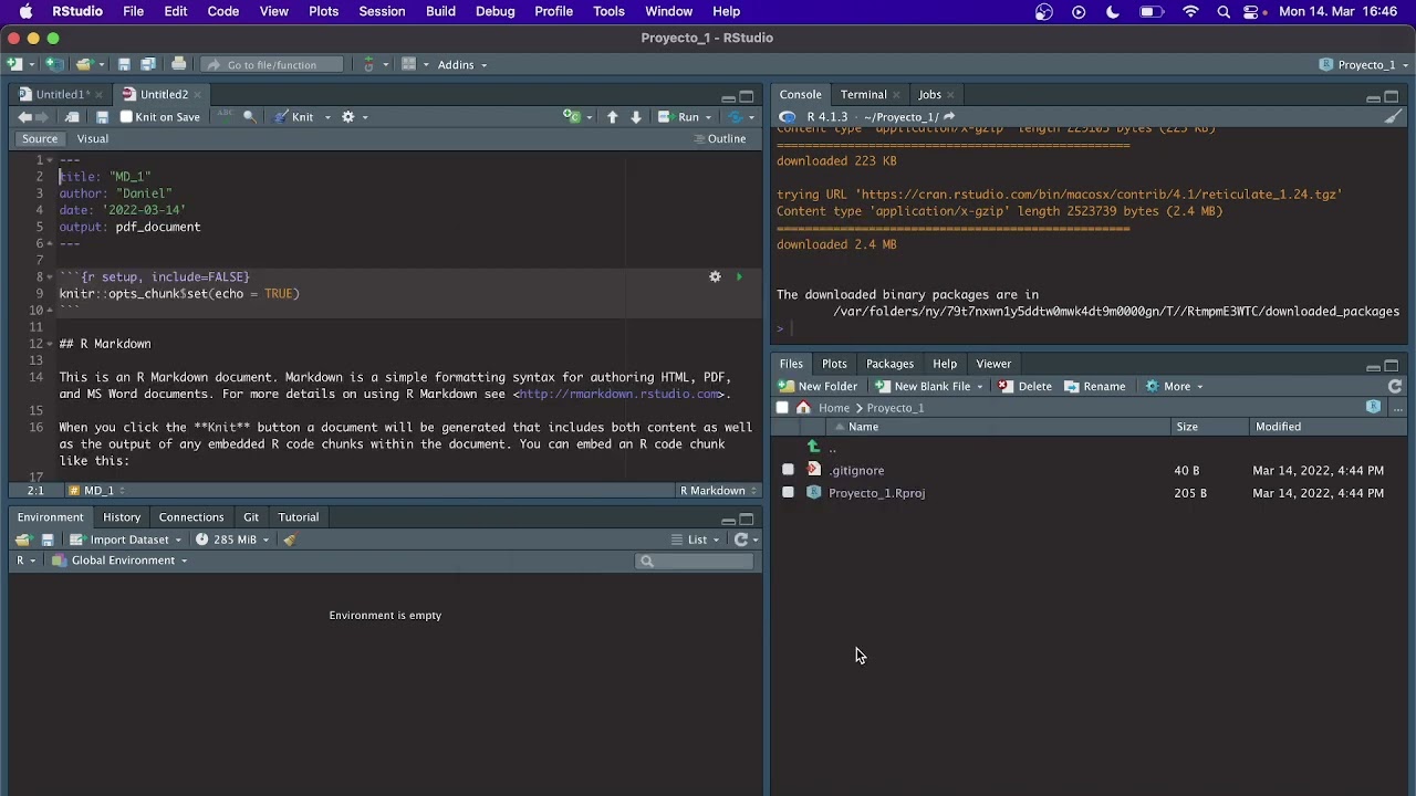 Configura Python y GIT en RStudio