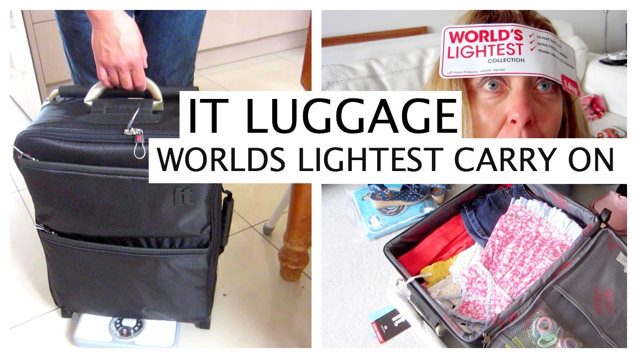 Lightest carry on Cabin bag (IT Luggage) Short version.
