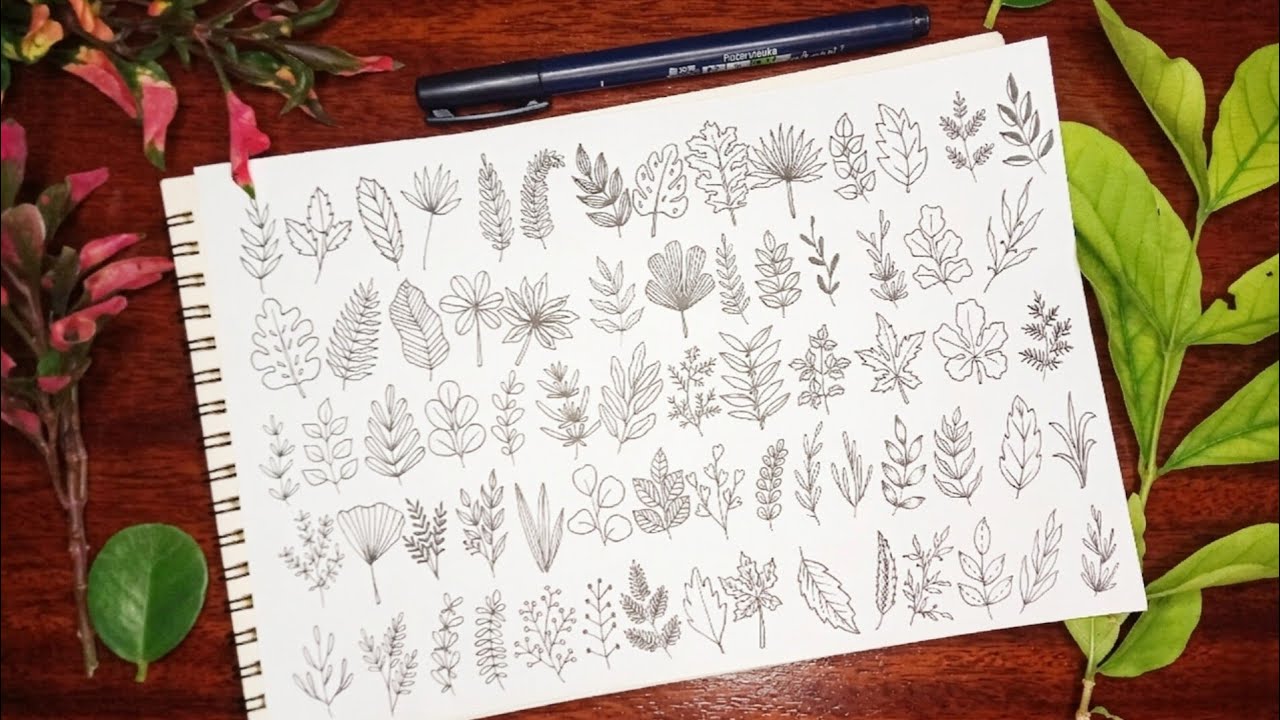 70 Easy Leaves to Doodle When You’re Bored