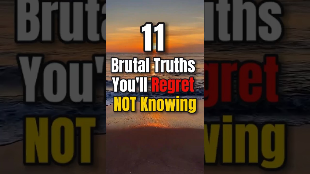 STOP Wasting Your Life: 11 Brutal Truths You'll Regret NOT Knowing#stoicism#shortvideo