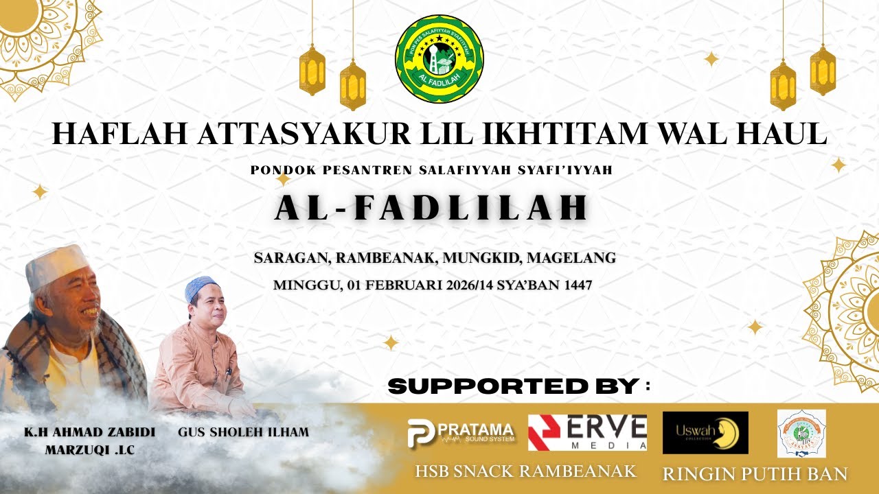 LIVE STREAMING AL -FADLILAH BERSHOLAWAT  1 FEBRUARI 2026