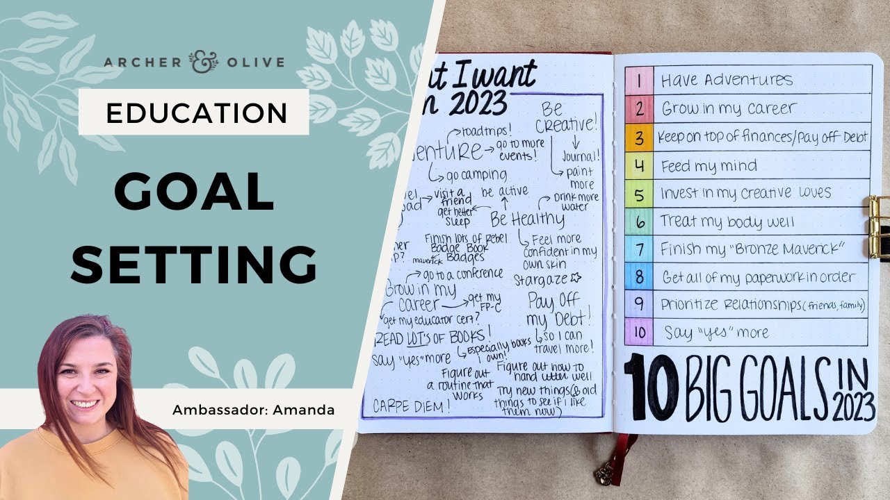 How To Set And ACHIEVE YOUR GOALS In 2023 | Bullet Journal Goal Setting