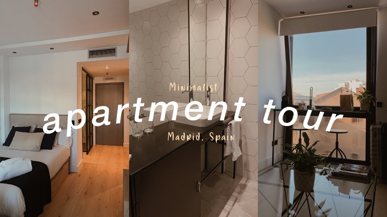 Minimalist Studio Apartment Tour | Madrid, Spain